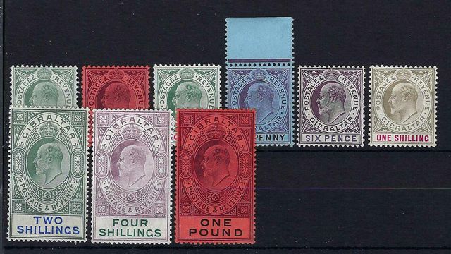 Image of Gibraltar SG 56/64 UMM British Commonwealth Stamp